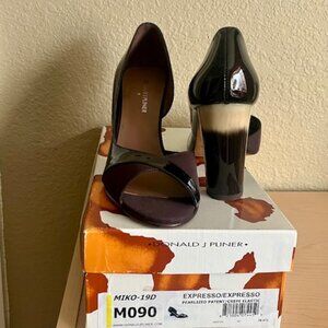 Donald J Pliner Pumps, Patent Pumps, Expresso Brown, Size 9 - Brand New!